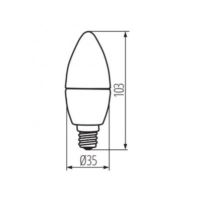 Żarówka LED E14  6,5W barwa neutralna 31308 KANLUX (31308)